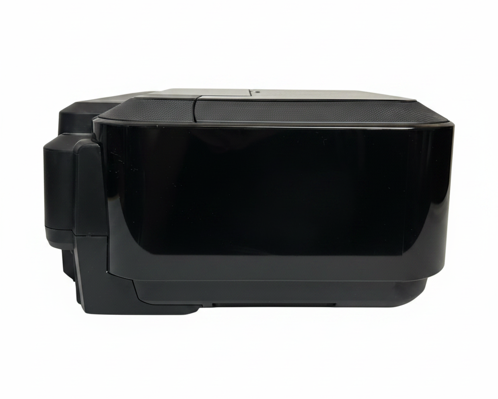Canon PIXMA iP4950 Tintenstrahldrucker mit WLAN, Duplex, CD-Druck, Einzelpatronen, schwarzer Drucker auf weißem Hintergrund